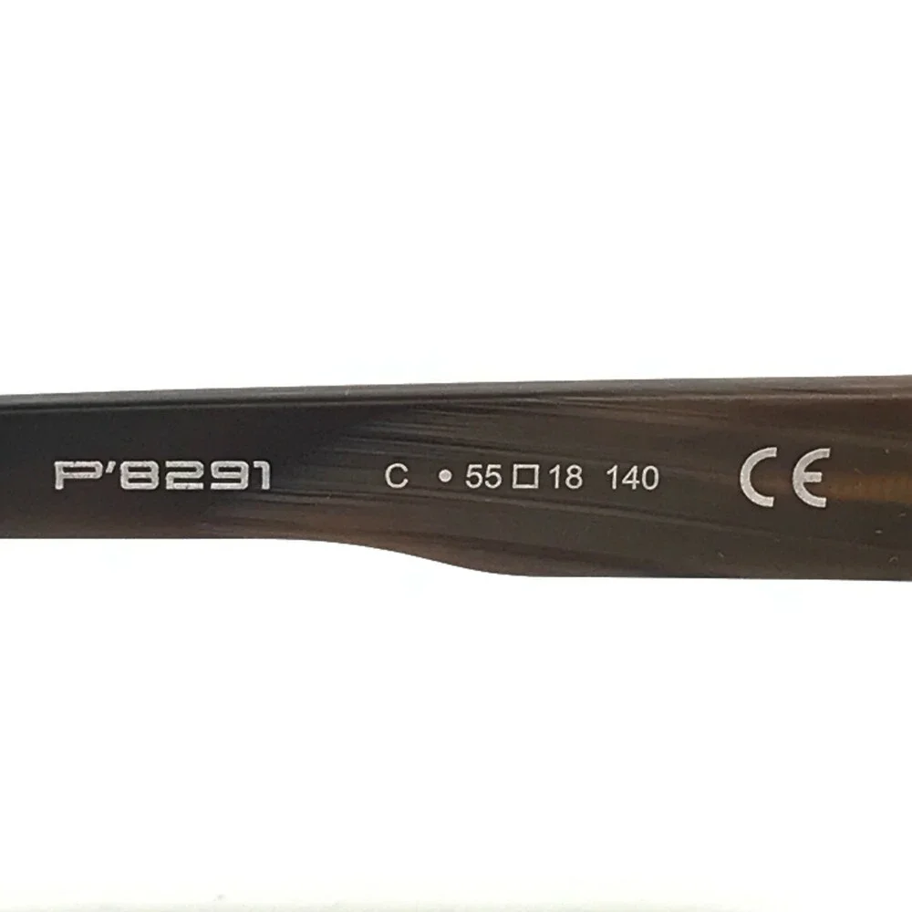 Porsche Design Eyeglasses Frames P8291 C Brown Square Full Rim 55-18-140